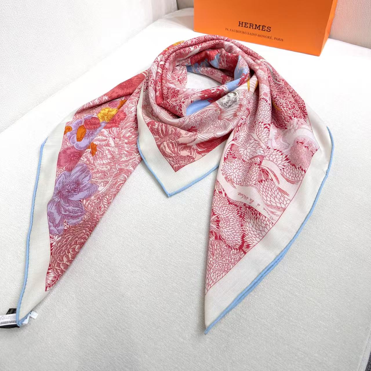 2025年专柜同步 最新款Hermes【双面同色】【爱马仕旗舰 140】‼️顶级丝羊绒工艺超值‼️爱马仕