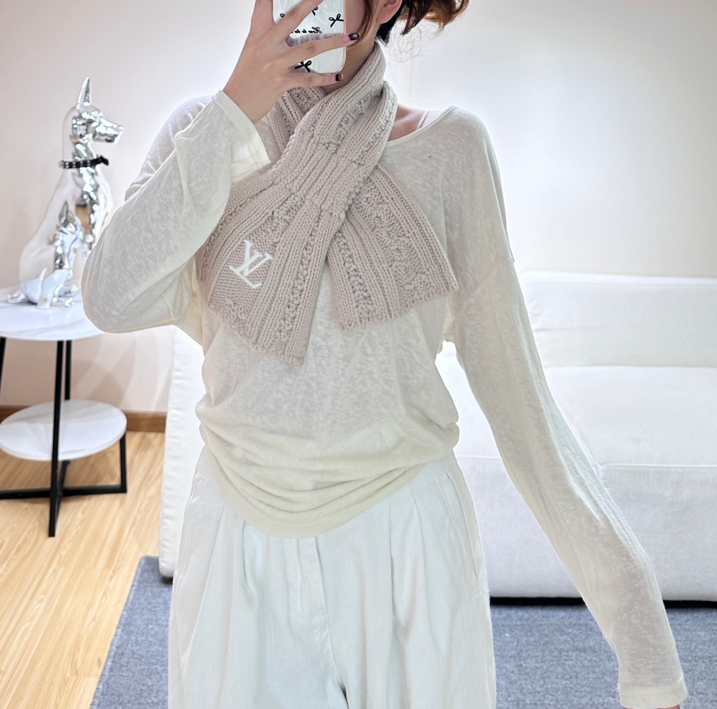 ❤️上新！LV永不冻结围脖 135*20cm 100%羊毛 Never Freeze 围巾选用柔暖羊毛 