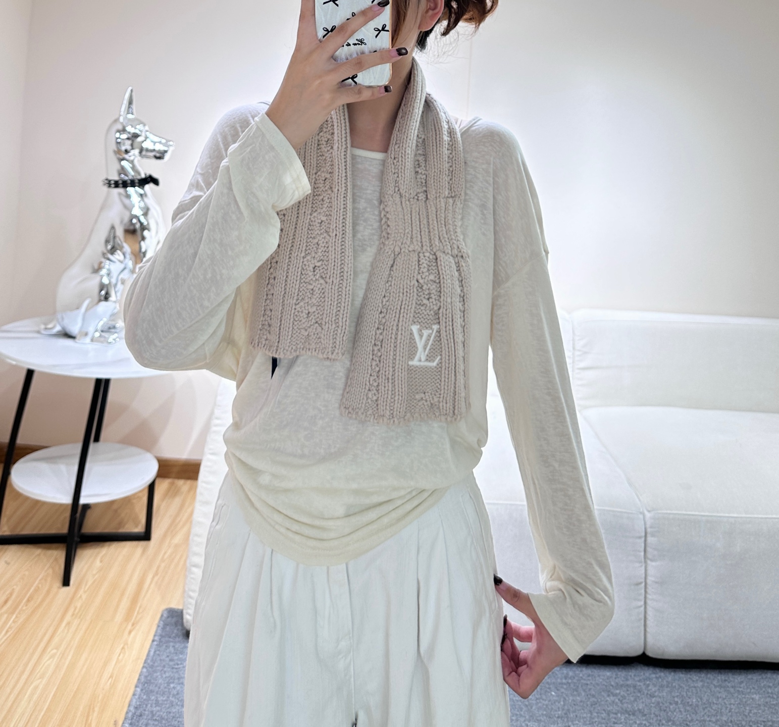 ❤️上新！LV永不冻结围脖 135*20cm 100%羊毛 Never Freeze 围巾选用柔暖羊毛 