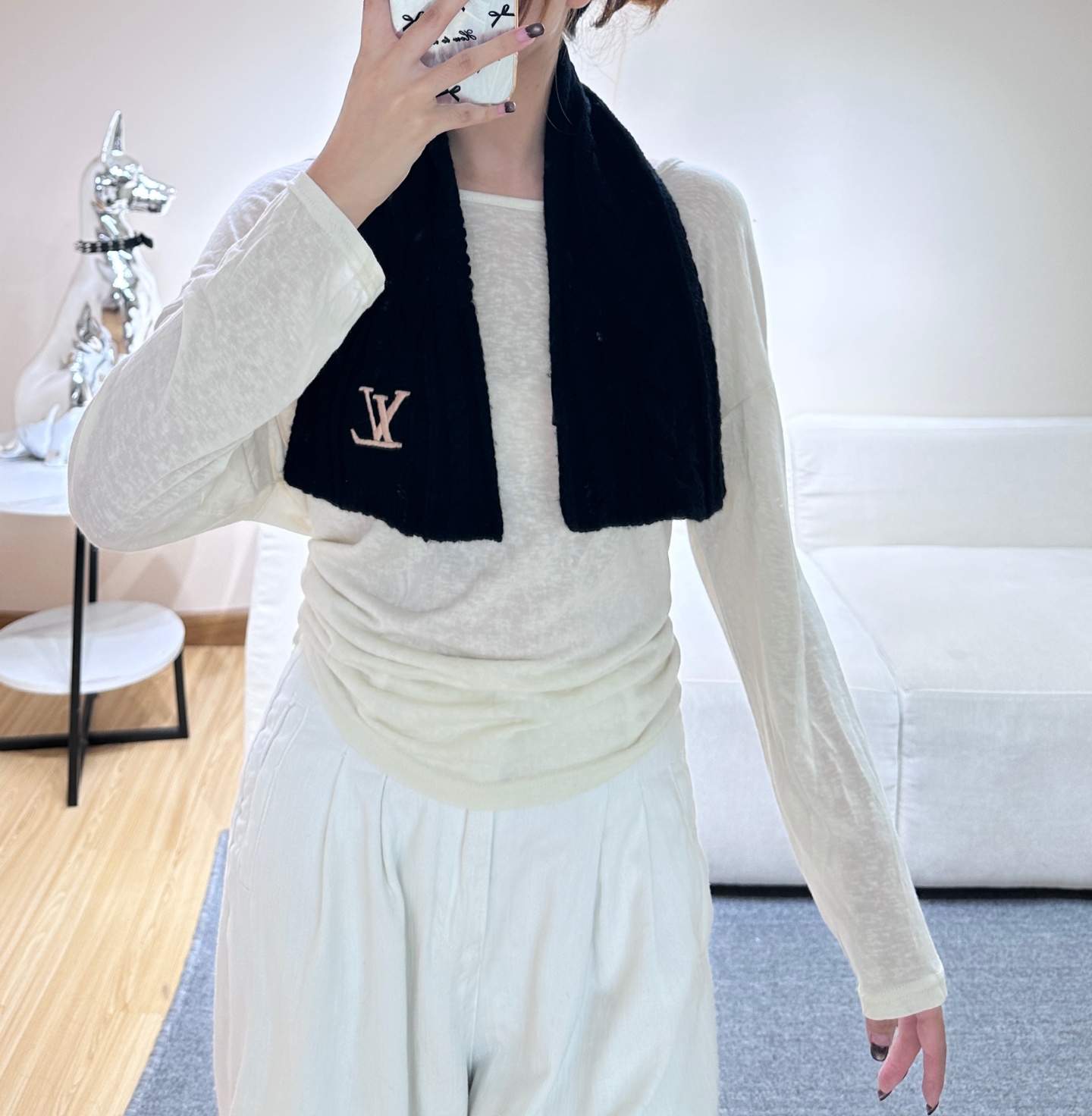 ❤️上新！LV永不冻结围脖 135*20cm 100%羊毛 Never Freeze 围巾选用柔暖羊毛 