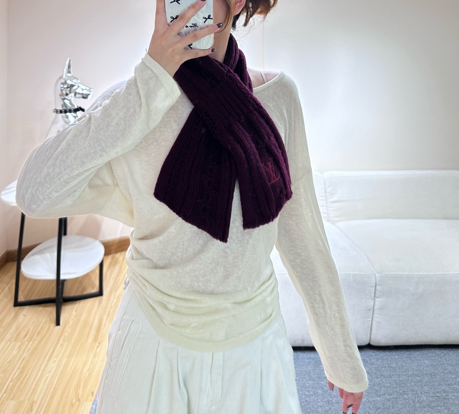 ❤️上新！LV永不冻结围脖 135*20cm 100%羊毛 Never Freeze 围巾选用柔暖羊毛 