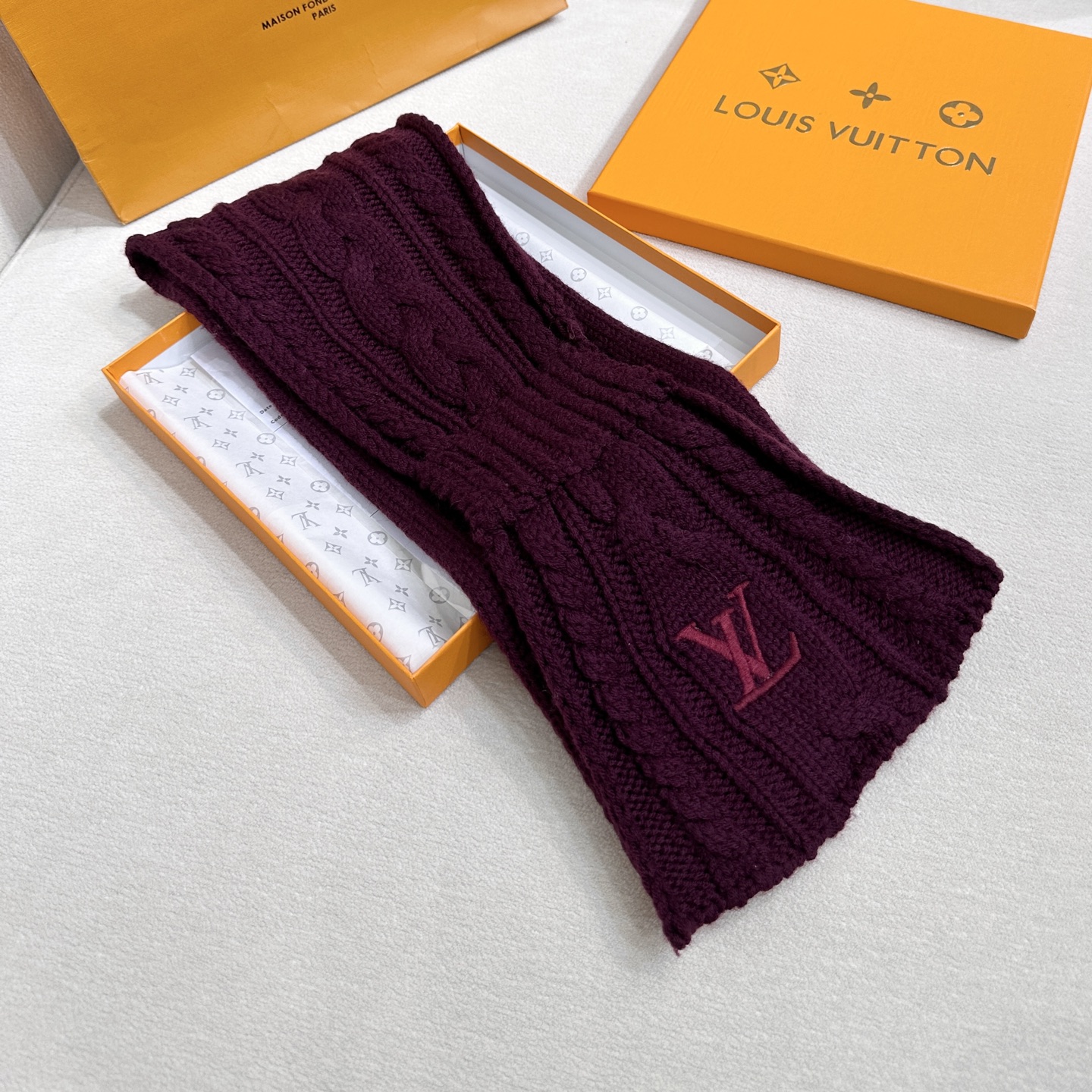 ❤️上新！LV永不冻结围脖 135*20cm 100%羊毛 Never Freeze 围巾选用柔暖羊毛 