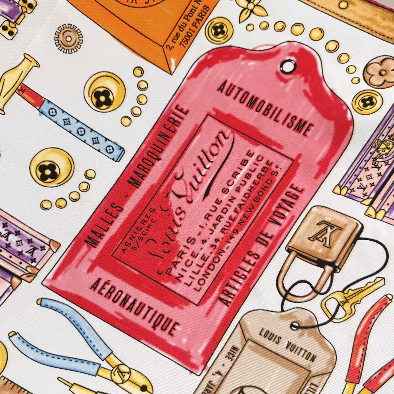 🆕 上新❤️LV Tool Box 桑蚕丝方巾以多种工具和部件图案致意品牌制箱传承,再令Monogram 行李牌、 🆕 上新❤️LV Tool Box 桑蚕丝方巾以多种工具和部件图案致意品牌制箱传承,再令Monogram 行李牌、