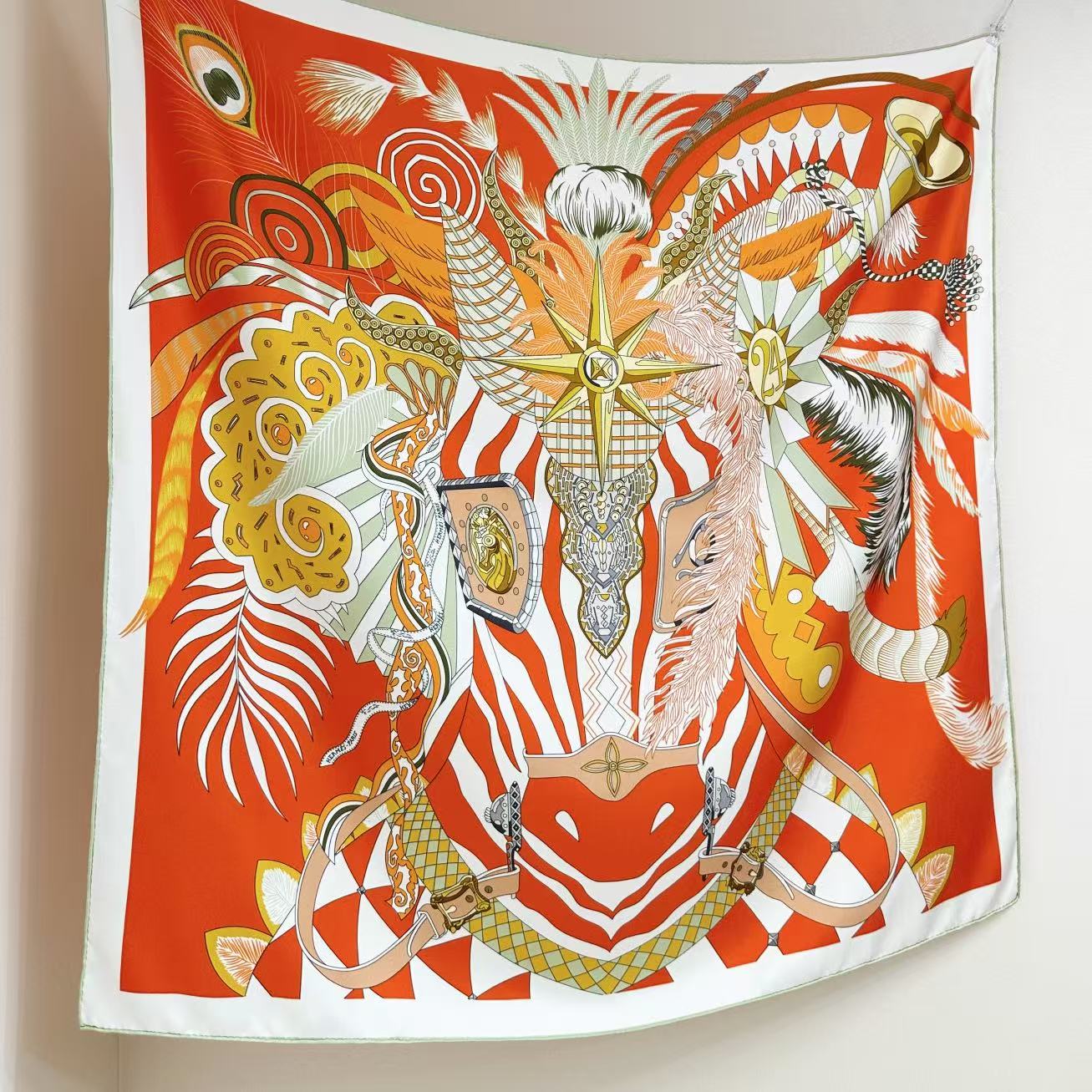🆕 假面骏马”90双面丝巾-Hermes 扬•巴吉特里可(Jan Bajtlik) 成份:100%桑蚕丝 尺寸:88 🆕 假面骏马”90双面丝巾-Hermes 扬•巴吉特里可(Jan Bajtlik) 成份:100%桑蚕丝 尺寸:88