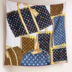 LV X TM MONOGRAM MULTICOLOR COLLECTOR SQUARE 90方巾 路易威登携手日本艺术 LV X TM MONOGRAM MULTICOLOR COLLECTOR SQUARE 90方巾 路易威登携手日本艺术