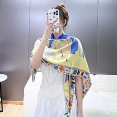 【双面同色 丝毛款】羊绒新款 买了都说好看‼️推荐💕【四方之风宫殿140】羊绒方巾‼️H家ZG爆款🎁💟立体呈现图案纹路实 【双面同色 丝毛款】羊绒新款 买了都说好看‼️推荐💕【四方之风宫殿140】羊绒方巾‼️H家ZG爆款🎁💟立体呈现图案纹路实