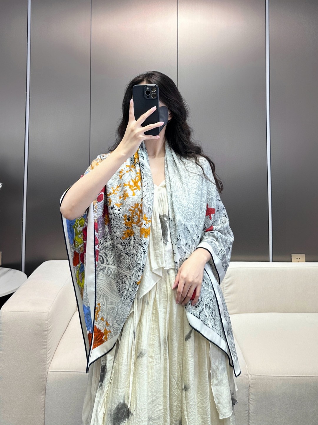 🆕 。2024年专柜同步【回归自然140】双面同色羊绒方巾，顶级工艺超值‼️爱马仕专柜爆款🎁💟立体呈现图案纹路实物档次极