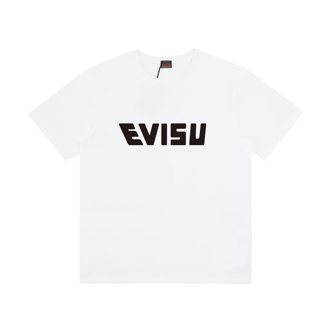 💰128💰MDL N006 EVISU SHORT-SLEEVE T-SHIRTS 💰 32 T-SHIRTS 💰 💰 COLOUR: BLACK, WHITE RULER: S-XL