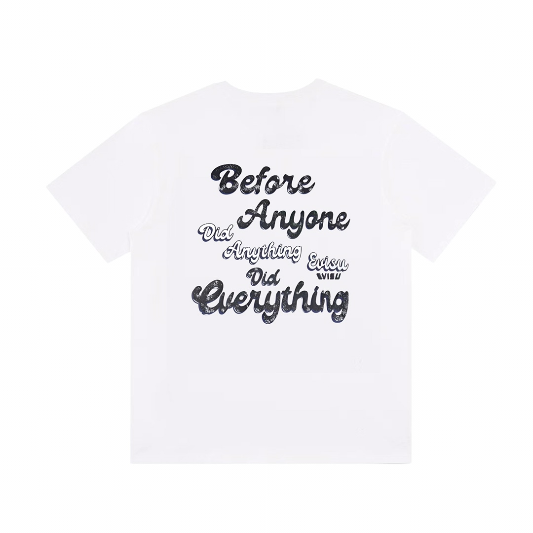 Evisu Short-Sleeve T-Shirts in Black and White, 32 Available Sizes S-XL - 图片 4