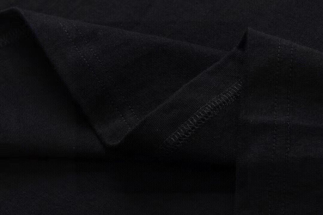 MDL N001 EVISU Short-Sleeve T-Shirts in Black and White, 32 Pieces, Sizes S-XL - 图片 5
