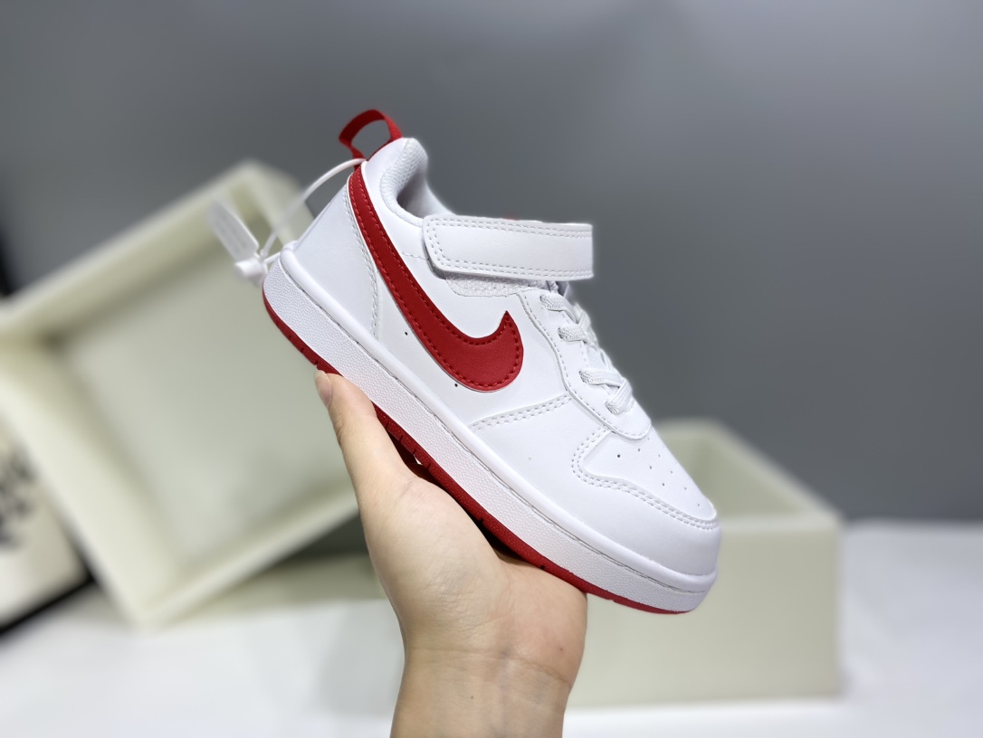 图片[4]-Nk Court BoroughLow 2（PSV) 2024秋季男女童魔术扣小白鞋休闲运动鞋板鞋防滑儿童鞋 24-37-选品中心