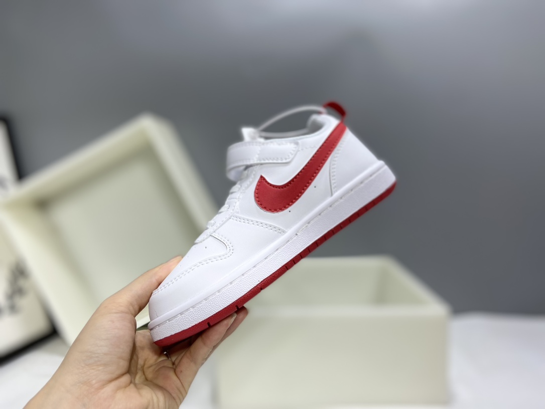 图片[8]-Nk Court BoroughLow 2（PSV) 2024秋季男女童魔术扣小白鞋休闲运动鞋板鞋防滑儿童鞋 24-37-选品中心