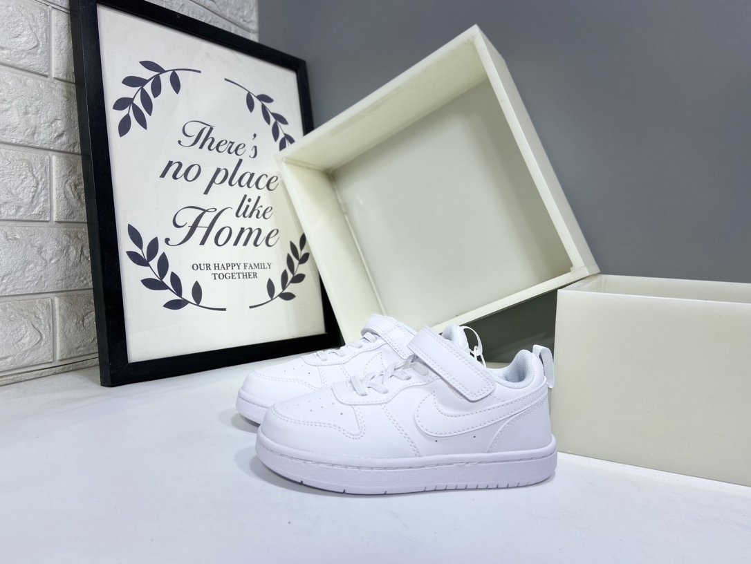 图片[3]-Nk Court BoroughLow 2（PSV) 2024秋季男女童魔术扣小白鞋休闲运动鞋板鞋防滑儿童鞋 24-37-选品中心