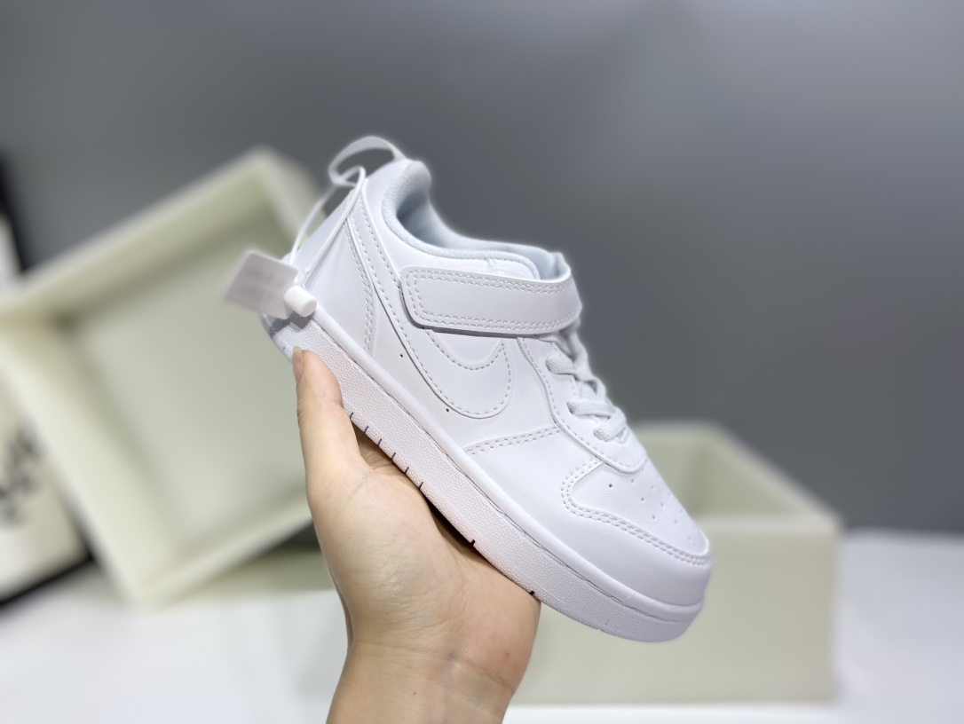 图片[4]-Nk Court BoroughLow 2（PSV) 2024秋季男女童魔术扣小白鞋休闲运动鞋板鞋防滑儿童鞋 24-37-选品中心