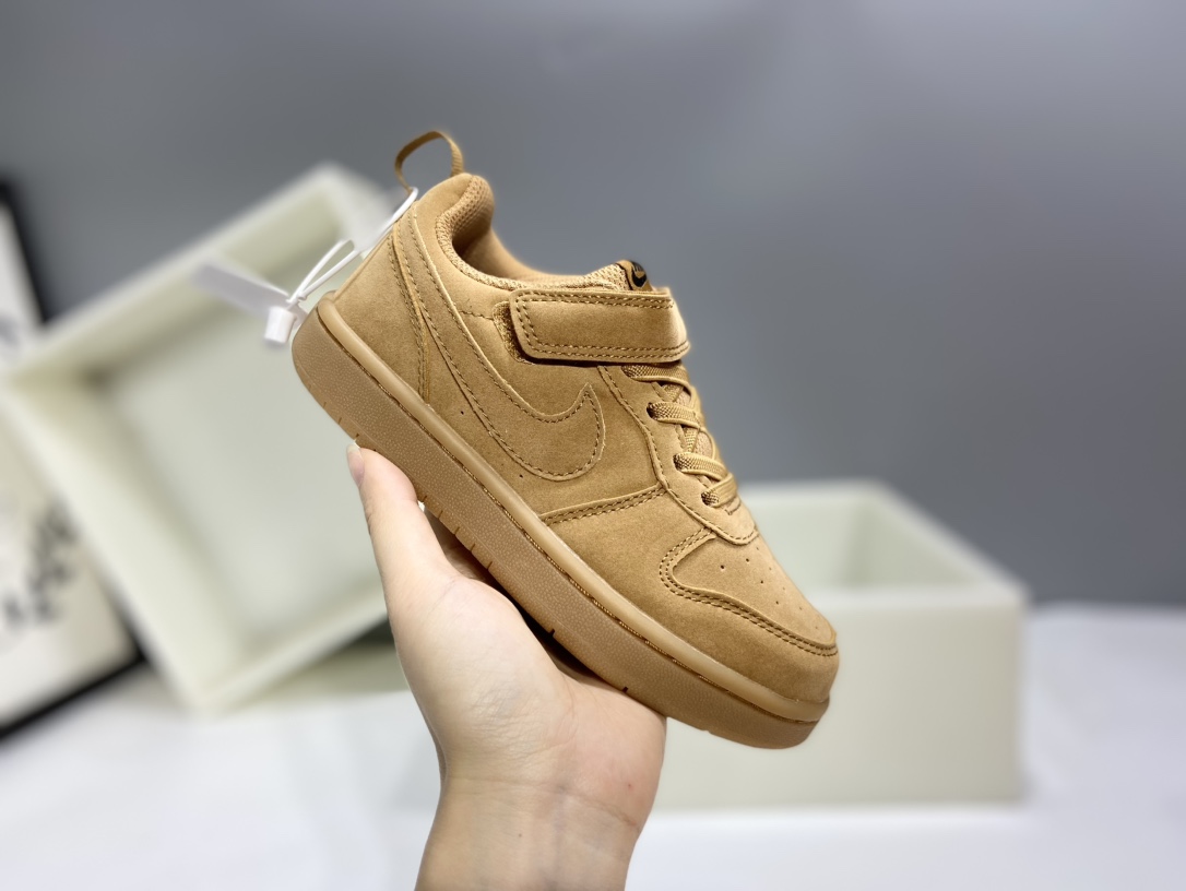 图片[4]-Nk Court BoroughLow 2（PSV) 2024秋季男女童魔术扣小白鞋休闲运动鞋板鞋防滑儿童鞋 24-37-选品中心