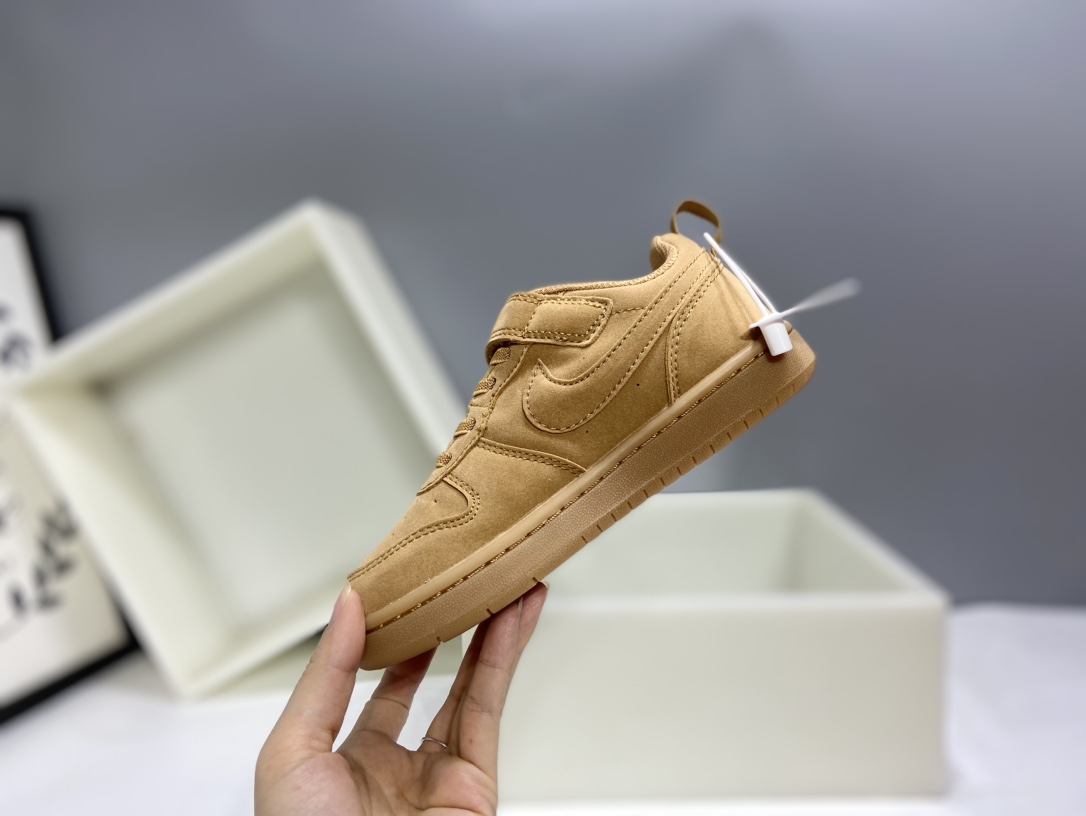 图片[8]-Nk Court BoroughLow 2（PSV) 2024秋季男女童魔术扣小白鞋休闲运动鞋板鞋防滑儿童鞋 24-37-选品中心