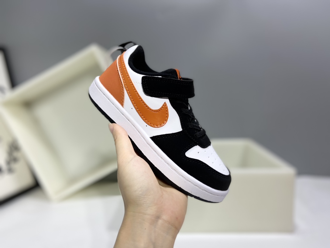 图片[4]-Nk Court BoroughLow 2（PSV) 2024秋季男女童魔术扣小白鞋休闲运动鞋板鞋防滑儿童鞋 24-37-选品中心