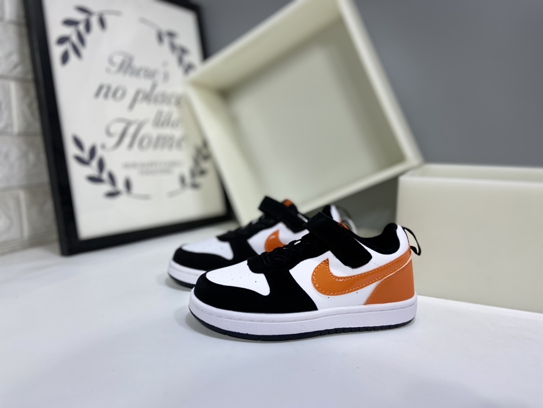 图片[3]-Nk Court BoroughLow 2（PSV) 2024秋季男女童魔术扣小白鞋休闲运动鞋板鞋防滑儿童鞋 24-37-选品中心