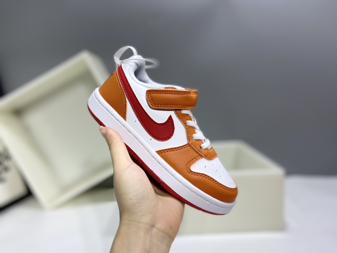 图片[4]-Nk Court BoroughLow 2（PSV) 2024秋季男女童魔术扣小白鞋休闲运动鞋板鞋防滑儿童鞋 24-37-选品中心