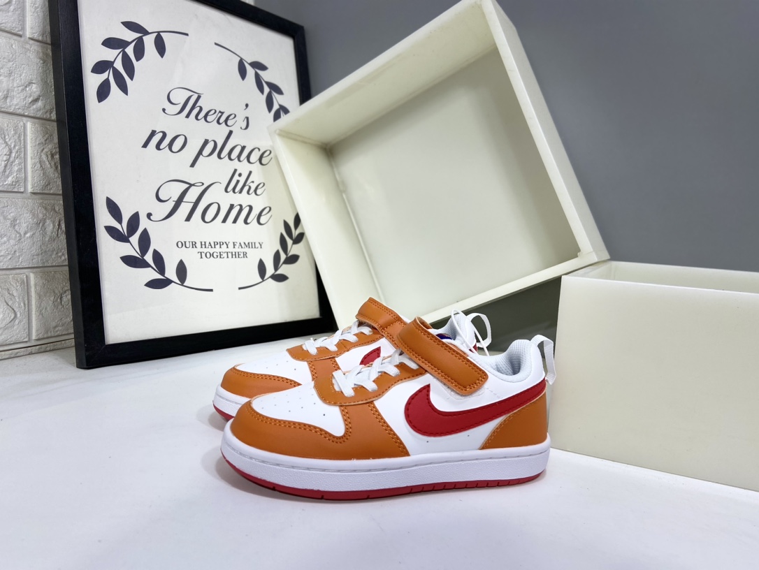 图片[3]-Nk Court BoroughLow 2（PSV) 2024秋季男女童魔术扣小白鞋休闲运动鞋板鞋防滑儿童鞋 24-37-选品中心