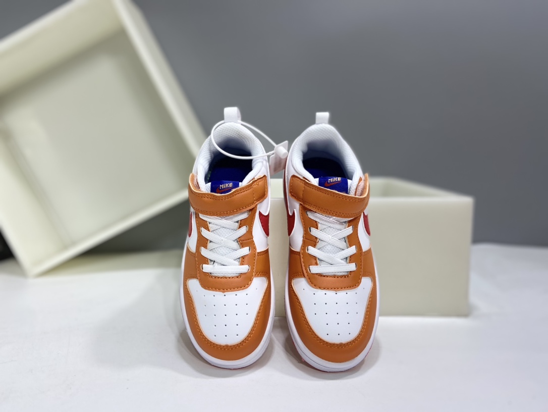 图片[2]-Nk Court BoroughLow 2（PSV) 2024秋季男女童魔术扣小白鞋休闲运动鞋板鞋防滑儿童鞋 24-37-选品中心