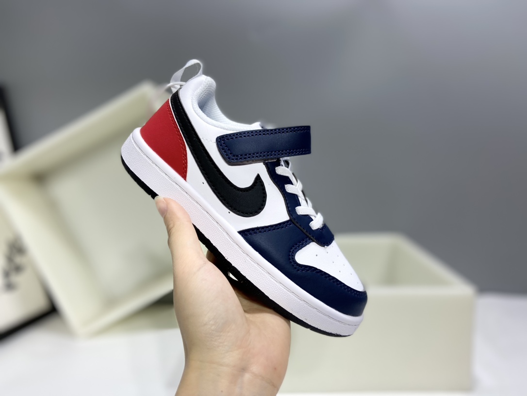 图片[4]-Nk Court BoroughLow 2（PSV) 2024秋季男女童魔术扣小白鞋休闲运动鞋板鞋防滑儿童鞋 24-37-选品中心