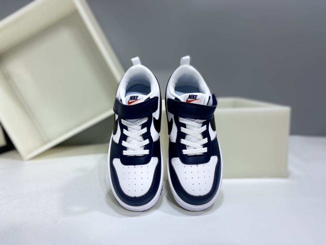 图片[2]-Nk Court BoroughLow 2（PSV) 2024秋季男女童魔术扣小白鞋休闲运动鞋板鞋防滑儿童鞋 24-37-选品中心