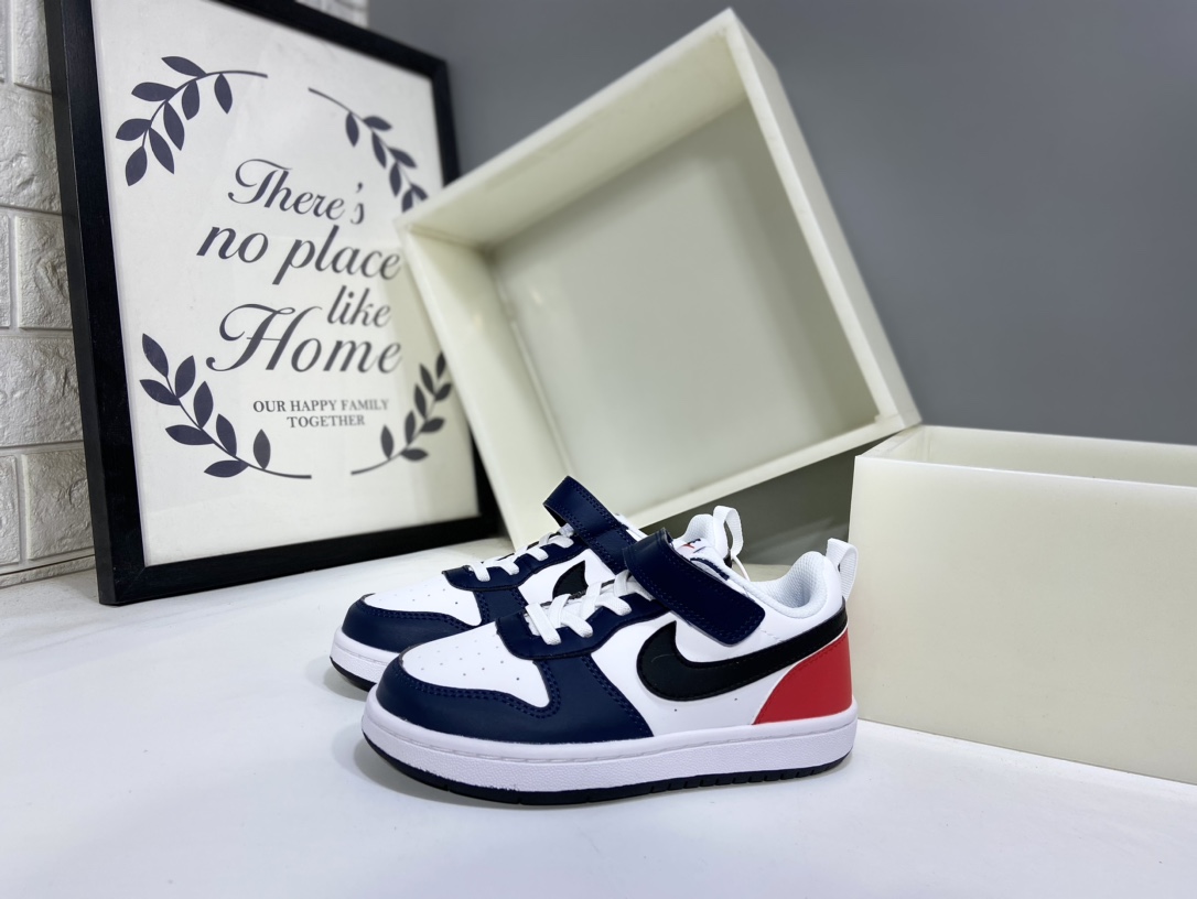 图片[3]-Nk Court BoroughLow 2（PSV) 2024秋季男女童魔术扣小白鞋休闲运动鞋板鞋防滑儿童鞋 24-37-选品中心