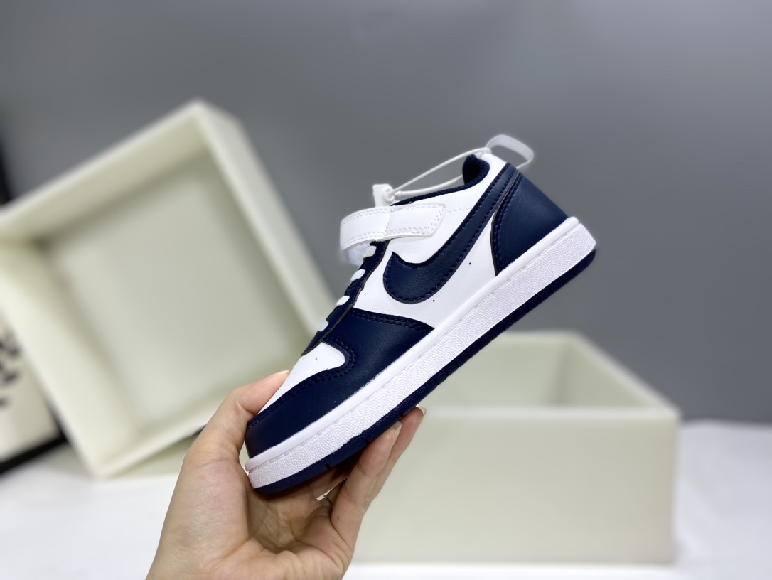 图片[8]-Nk Court BoroughLow 2（PSV) 2024秋季男女童魔术扣小白鞋休闲运动鞋板鞋防滑儿童鞋 24-37-选品中心