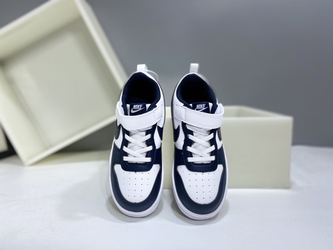 图片[2]-Nk Court BoroughLow 2（PSV) 2024秋季男女童魔术扣小白鞋休闲运动鞋板鞋防滑儿童鞋 24-37-选品中心