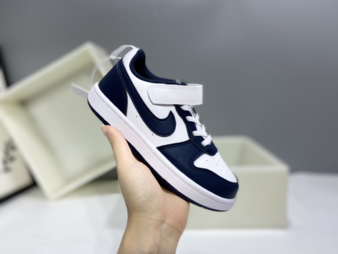 图片[4]-Nk Court BoroughLow 2（PSV) 2024秋季男女童魔术扣小白鞋休闲运动鞋板鞋防滑儿童鞋 24-37-选品中心