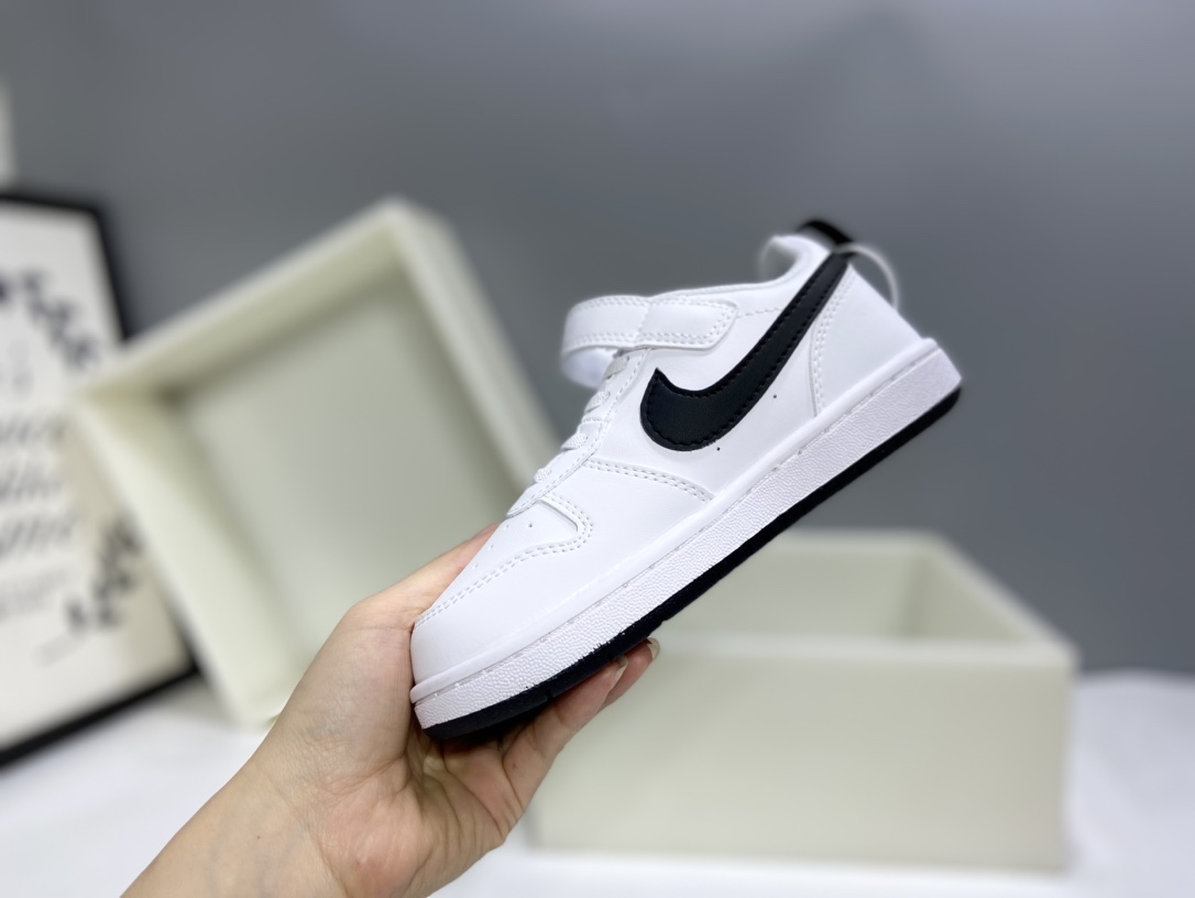 图片[8]-Nk Court BoroughLow 2（PSV) 2024秋季男女童魔术扣小白鞋休闲运动鞋板鞋防滑儿童鞋 24-37-选品中心