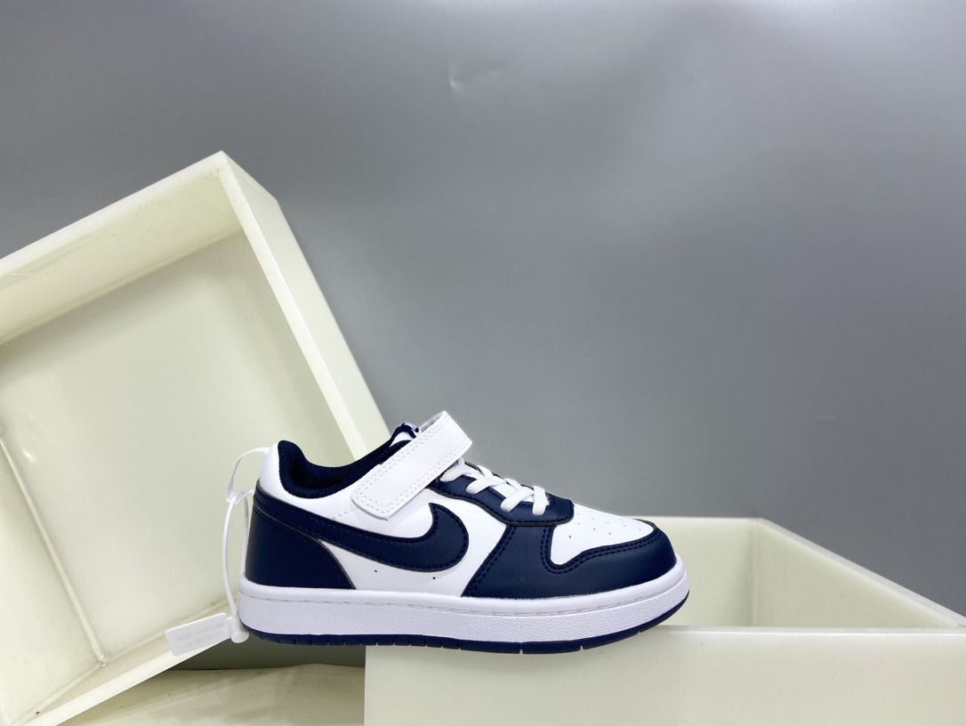 图片[2]-🈴集合图 Nk Court BoroughLow 2（PSV) 2024秋季男女童魔术扣小白鞋休闲运动鞋板鞋防滑儿童鞋 24-37-选品中心