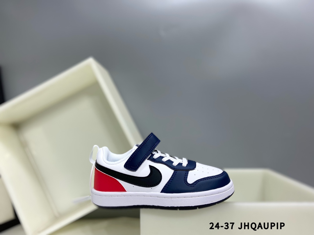 图片[3]-🈴集合图 Nk Court BoroughLow 2（PSV) 2024秋季男女童魔术扣小白鞋休闲运动鞋板鞋防滑儿童鞋 24-37-选品中心
