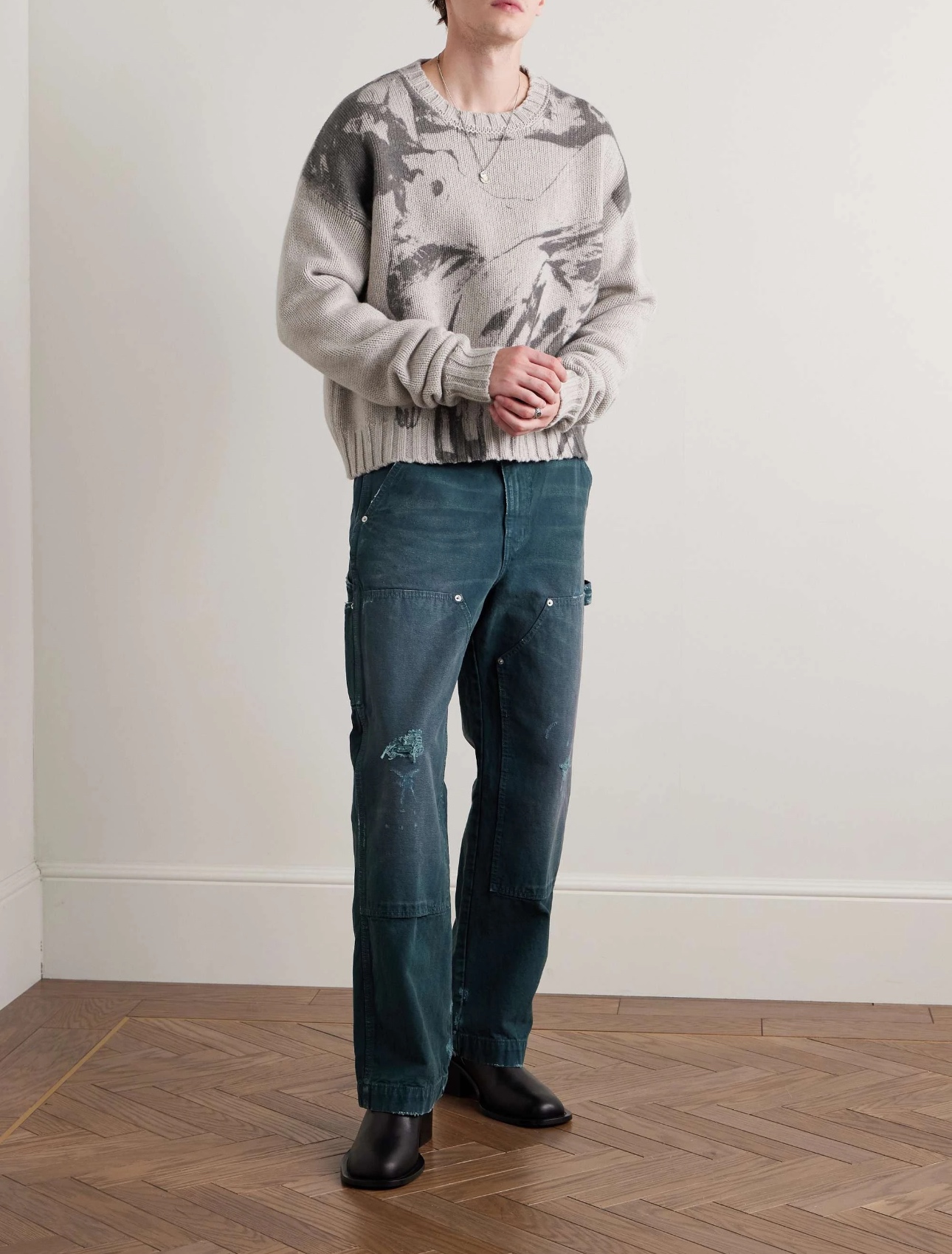 ERD Enfants Riches Deprimes Portrait Print Oversized Sleeve Knit Sweater 4 i1756308616009 5721