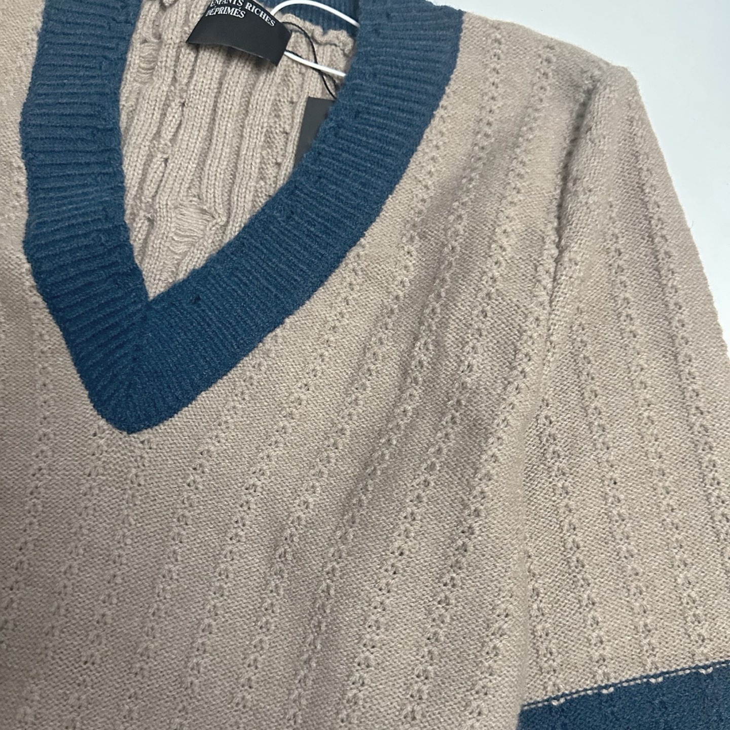 Enfants Riches Déprimés V-Neck Knit Sweater Wool Blend Relaxed Fit 7 i1757524142799 6237 0 5