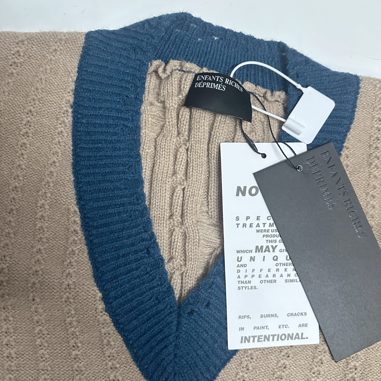 Enfants Riches Déprimés V-Neck Knit Sweater Wool Blend Relaxed Fit 5 i1757524146238 27 0 3