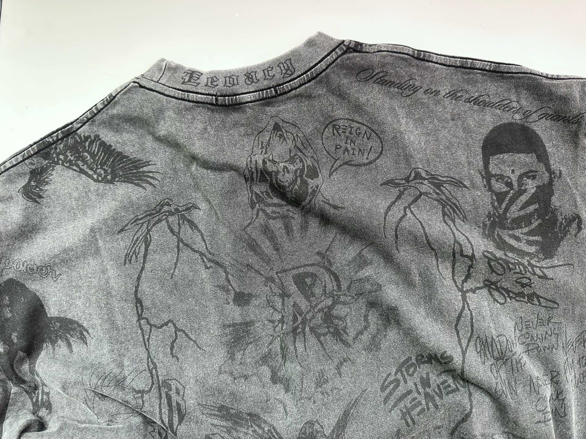 REPRESENT Graphic Print Long Sleeve T-Shirt, Washed Black, Streetwear 9 i1758719254485 5182 0 7