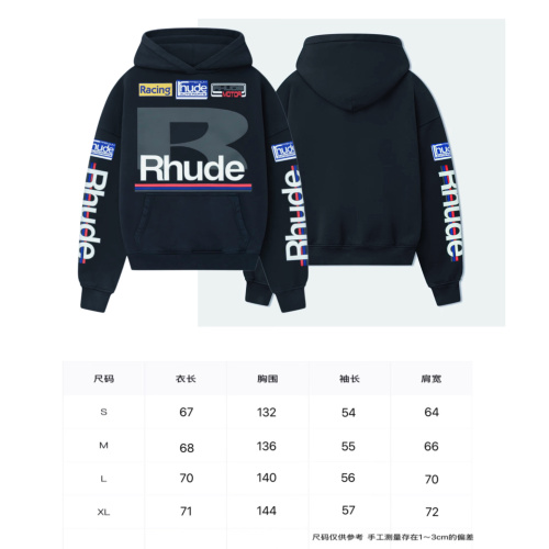 Rhude Racing Style Wash Hoodie Streetwear for Men and Women 1 Rhude Racing Style Wash Hoodie Streetwear for Men and Women