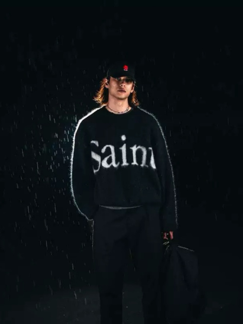 SAINT Mxxxxxx Mohair Sweater Oversized Fit Design, Long Sleeve Sweater 1 SAINT Mxxxxxx Mohair Sweater Oversized Fit Design, Long Sleeve Sweater
