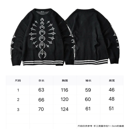 Thug Club 25SS Graphic Knit Sweater - Streetwear Fashion for Men 1 Thug Club 25SS Graphic Knit Sweater - Streetwear Fashion for Men