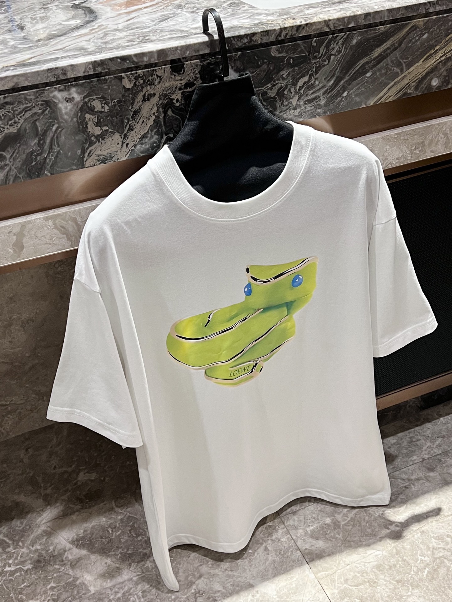 Loewe SS25 Snake Print Cotton T-Shirt - Limited Edition Couple's Tee 3 i1746952351142 5327 0 0