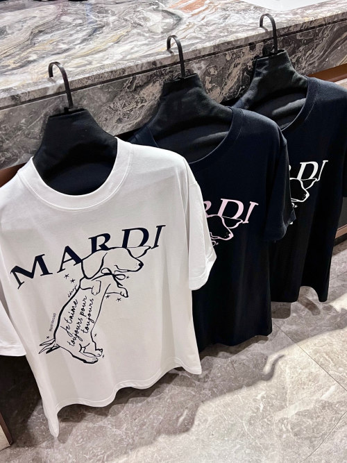 Mardi Mercredi T-Shirt Cotton Tee with Dachshund Dog Graphic Print 1 Mardi Mercredi T-Shirt Cotton Tee with Dachshund Dog Graphic Print