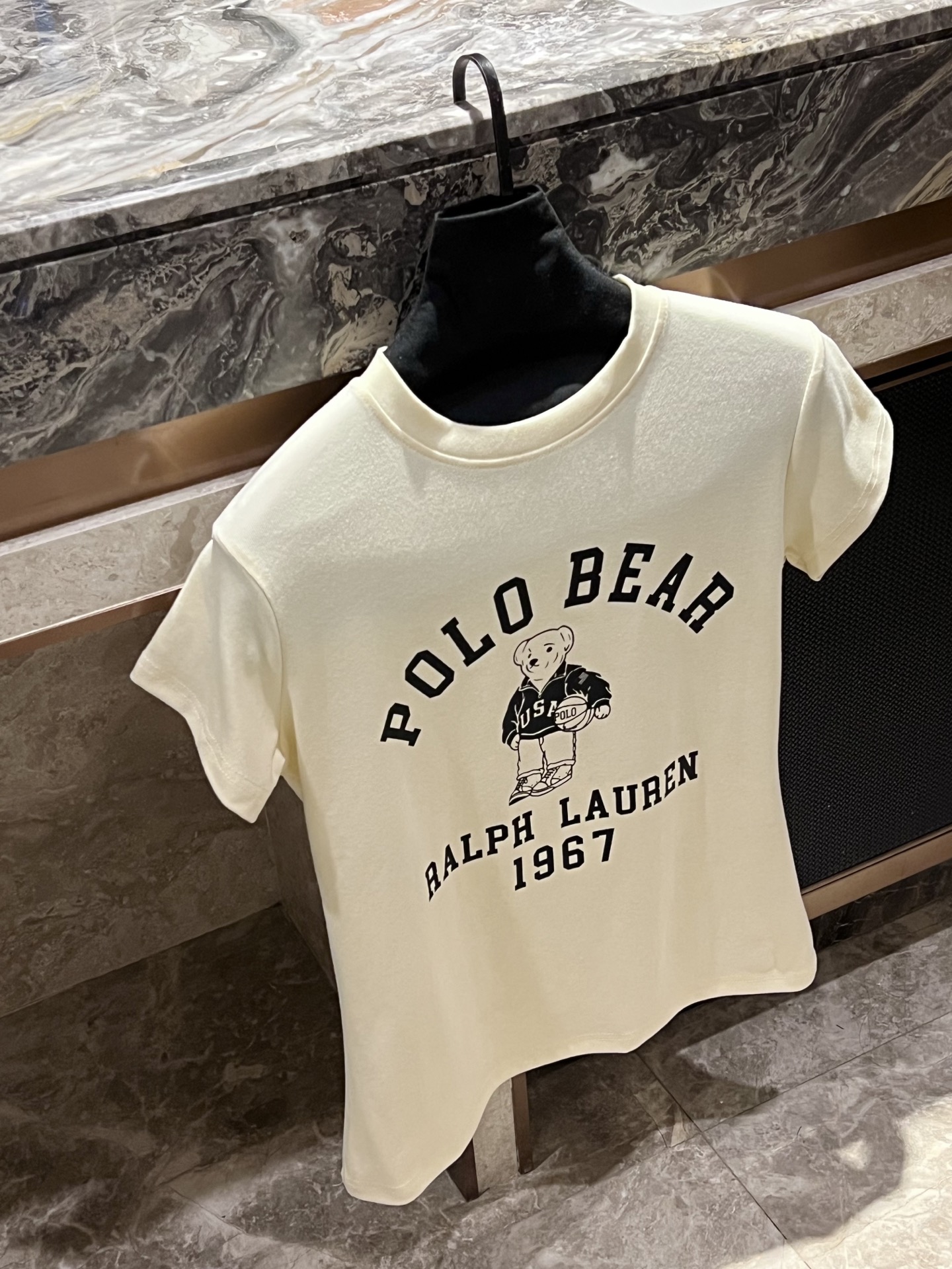 Ralph Lauren Polo Bear Cream T-Shirt - Short Sleeve, Cotton, Casual Style 1 i1746971000530 8344 0 0