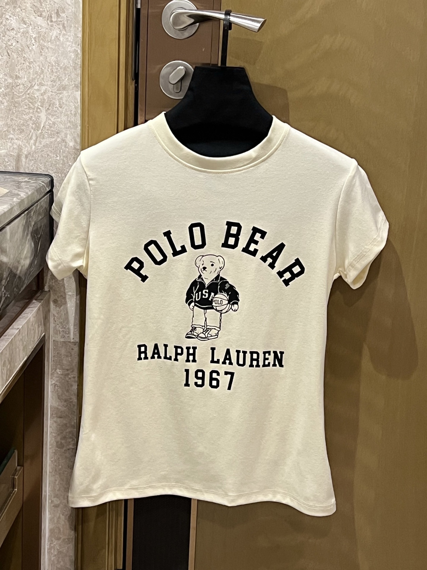 Ralph Lauren Polo Bear Cream T-Shirt - Short Sleeve, Cotton, Casual Style 3 i1746971009212 5462 0 0