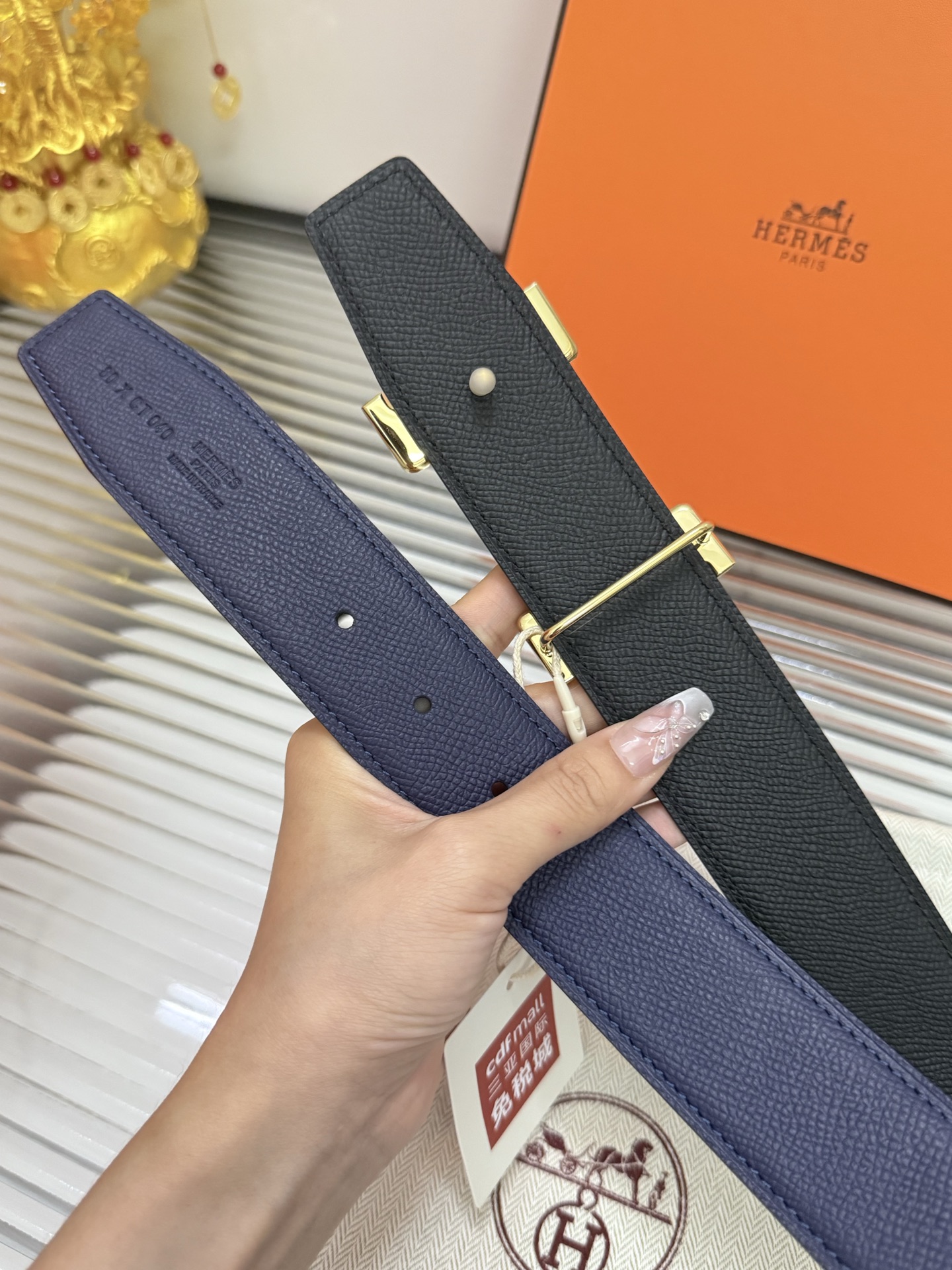 Hermès 代购级 爱马仕 Hermès 小牛皮掌纹