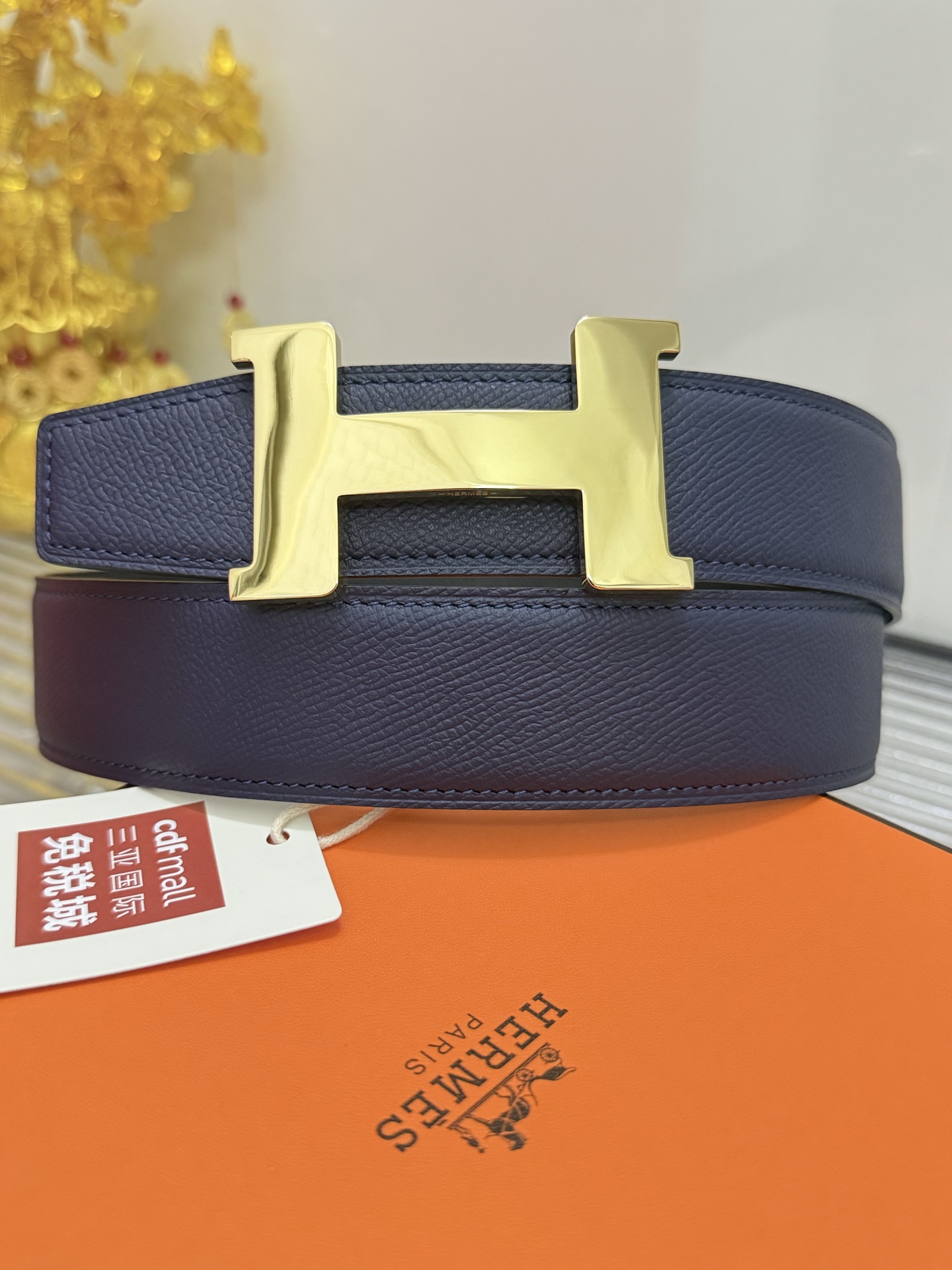 Hermès 代购级 爱马仕 Hermès 小牛皮掌纹