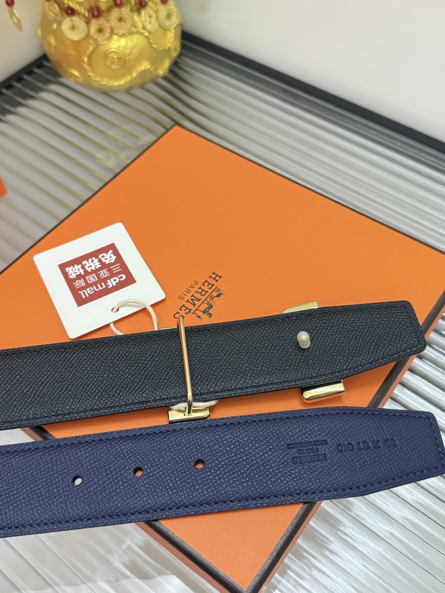 Hermès 代购级 爱马仕 Hermès 小牛皮掌纹