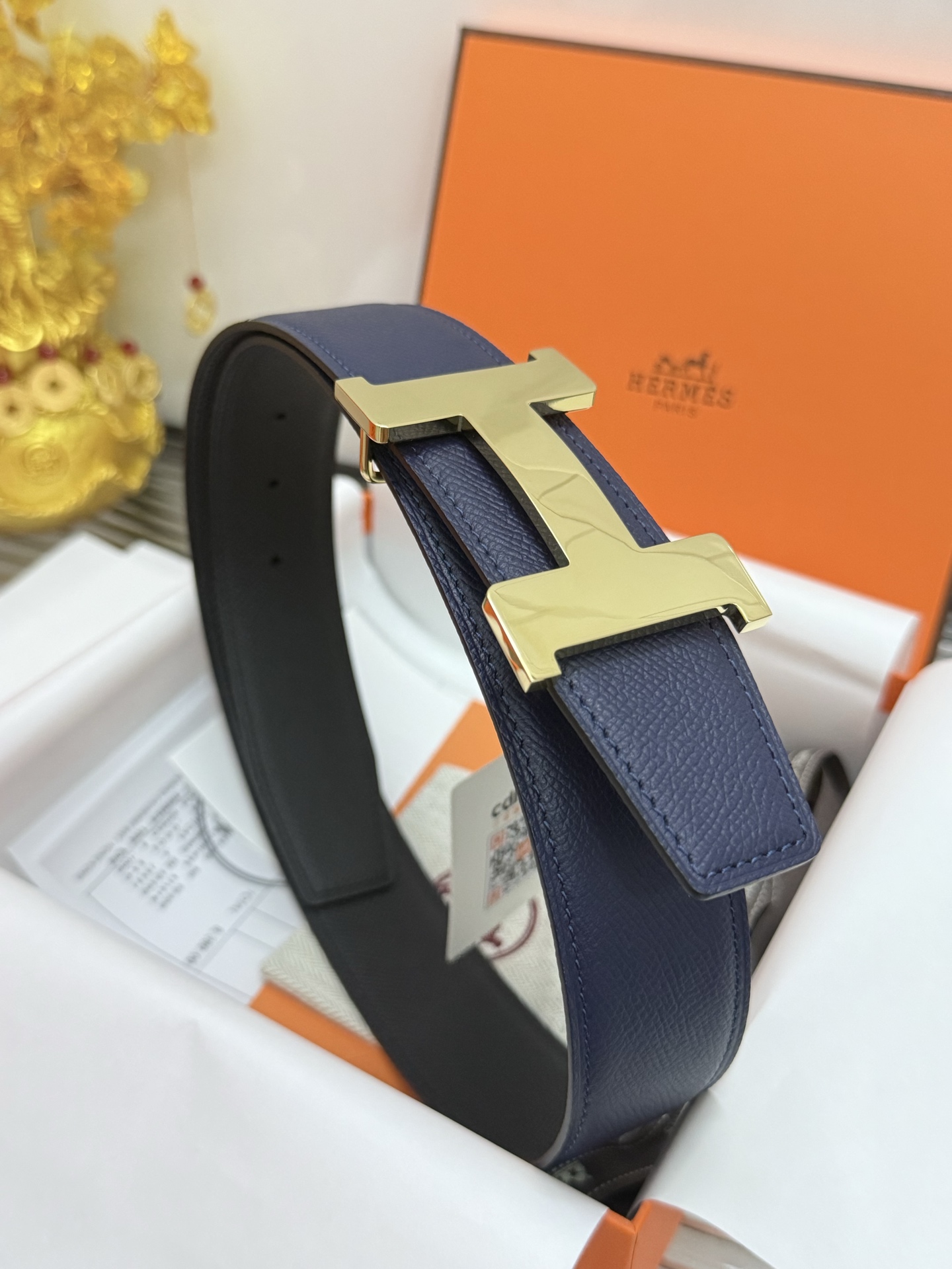 Hermès 代购级 爱马仕 Hermès 小牛皮掌纹