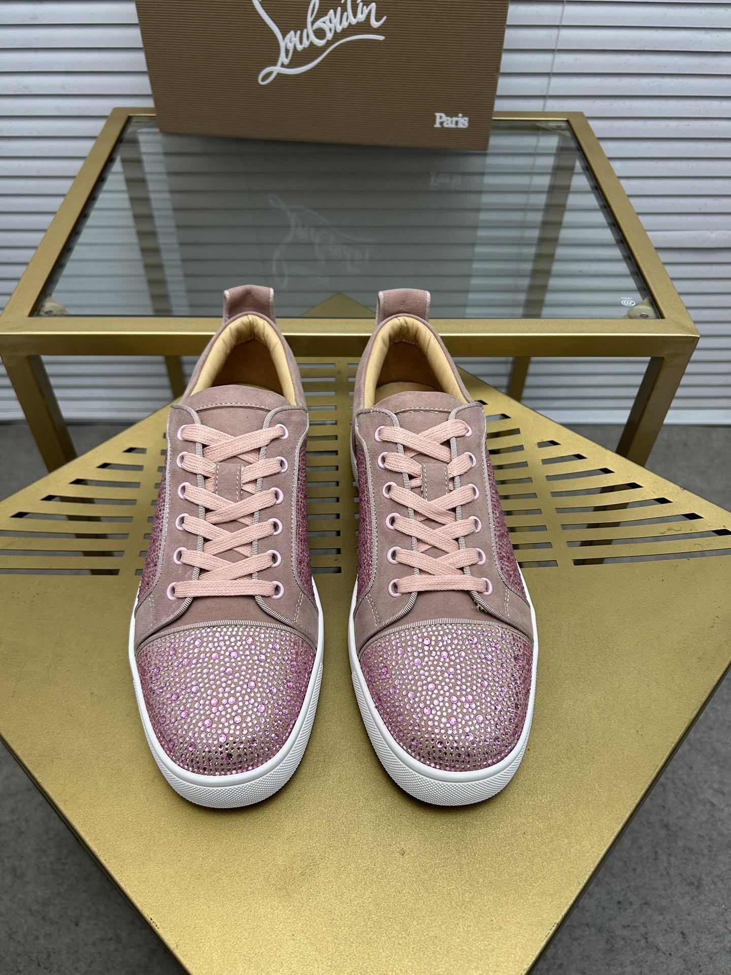 (precio de fábrica. christian louboutin (CL zapatos inferiores rojos) serie de contador, pareja boar